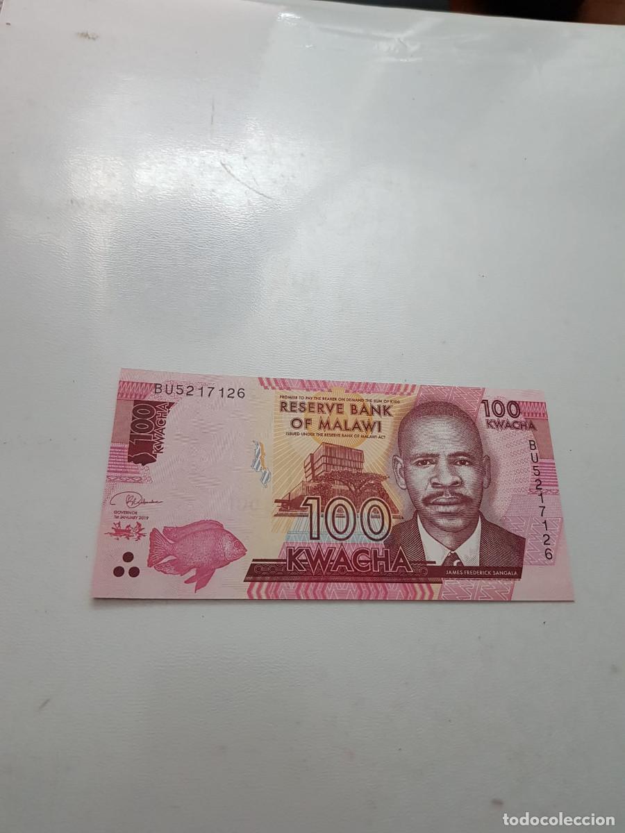 Billetes extranjeros: MALAWI -100 KWACHA -2019