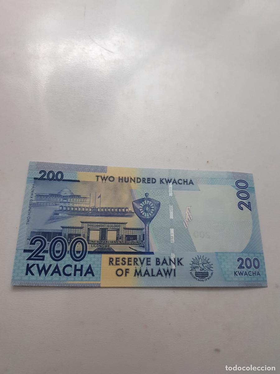 Billetes extranjeros: MALAWI -200 KWACHA -2016 - Foto 2