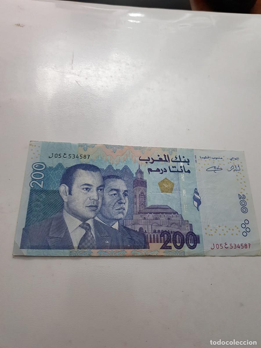 Billetes extranjeros: MARRUECOS- 200 DIRHAMS-2002
