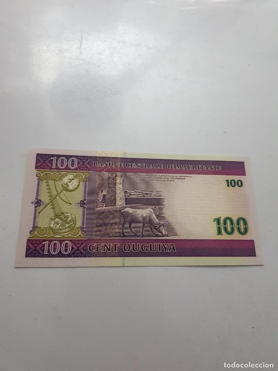 Billetes extranjeros: MAURITANIA- 100 OUGUIYA- 2004