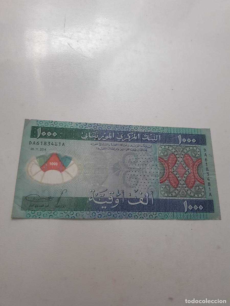 Billetes extranjeros: MAURITANIA- 1000 OUGUIYA- 2014 - Foto 2