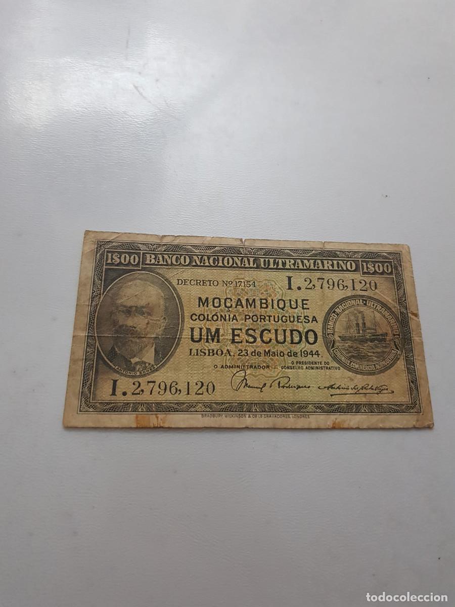 Billetes extranjeros: MOZAMBIQUE-1 ESCUDO-1944