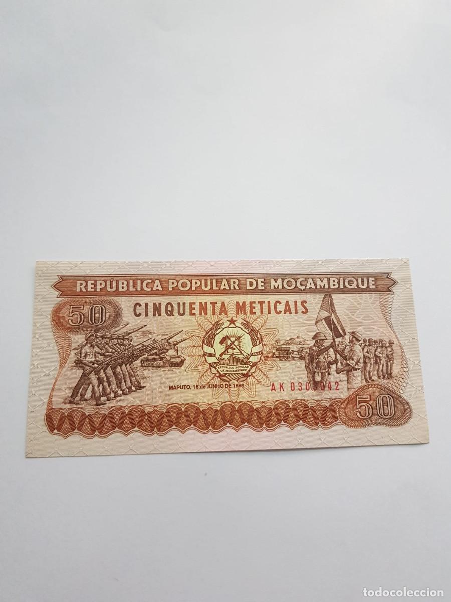 Billetes extranjeros: MOZAMBIQUE-50 METICAIS-1986