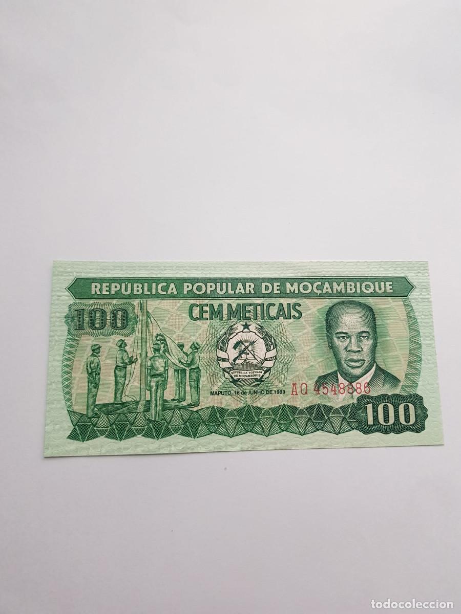 Billetes extranjeros: MOZAMBIQUE-100 METICAIS-1983