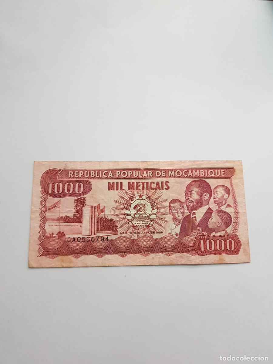 Billetes extranjeros: MOZAMBIQUE-1000 METICAIS-1989