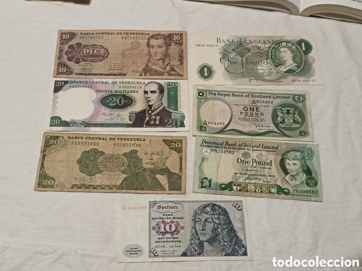 Billetes extranjeros: LOTE DE BILLETES DEL MUNDO, ORIGINALES