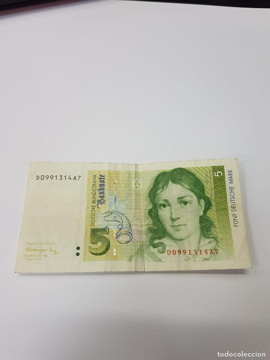 Billetes extranjeros: ALEMANIA-5 MARCOS-1991