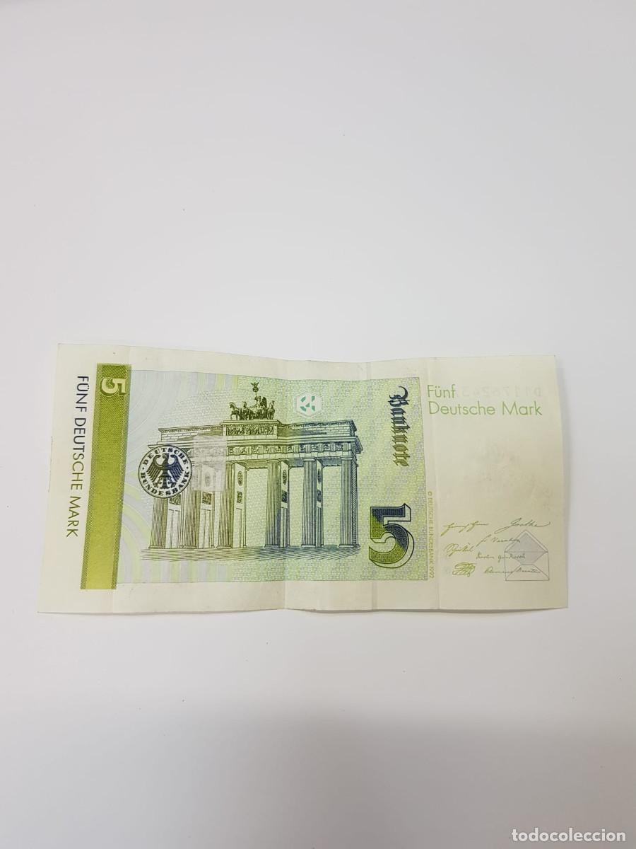 Billetes extranjeros: ALEMANIA-5 MARCOS-1991 - Foto 2