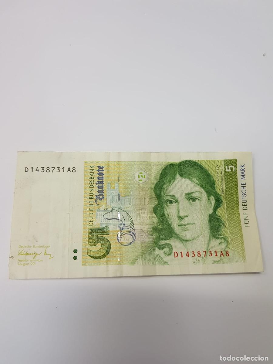 Billetes extranjeros: ALEMANIA-5 MARCOS-1991