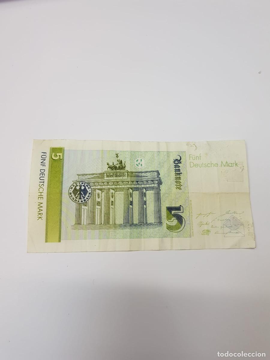 Billetes extranjeros: ALEMANIA-5 MARCOS-1991 - Foto 2