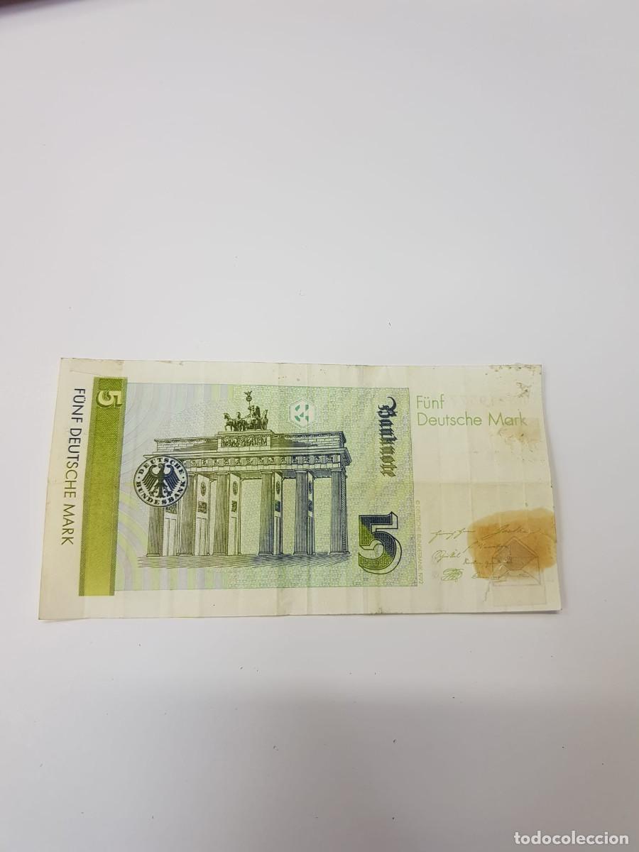 Billetes extranjeros: ALEMANIA-5 MARCOS-1991 - Foto 2