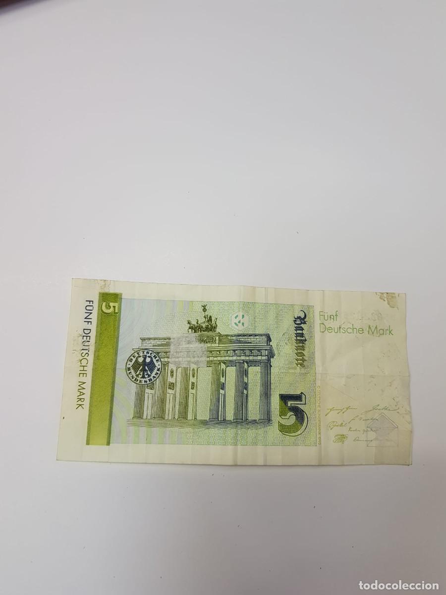 Billetes extranjeros: ALEMANIA-5 MARCOS-1991 - Foto 2