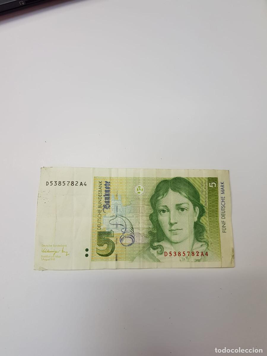 Billetes extranjeros: ALEMANIA-5 MARCOS-1991