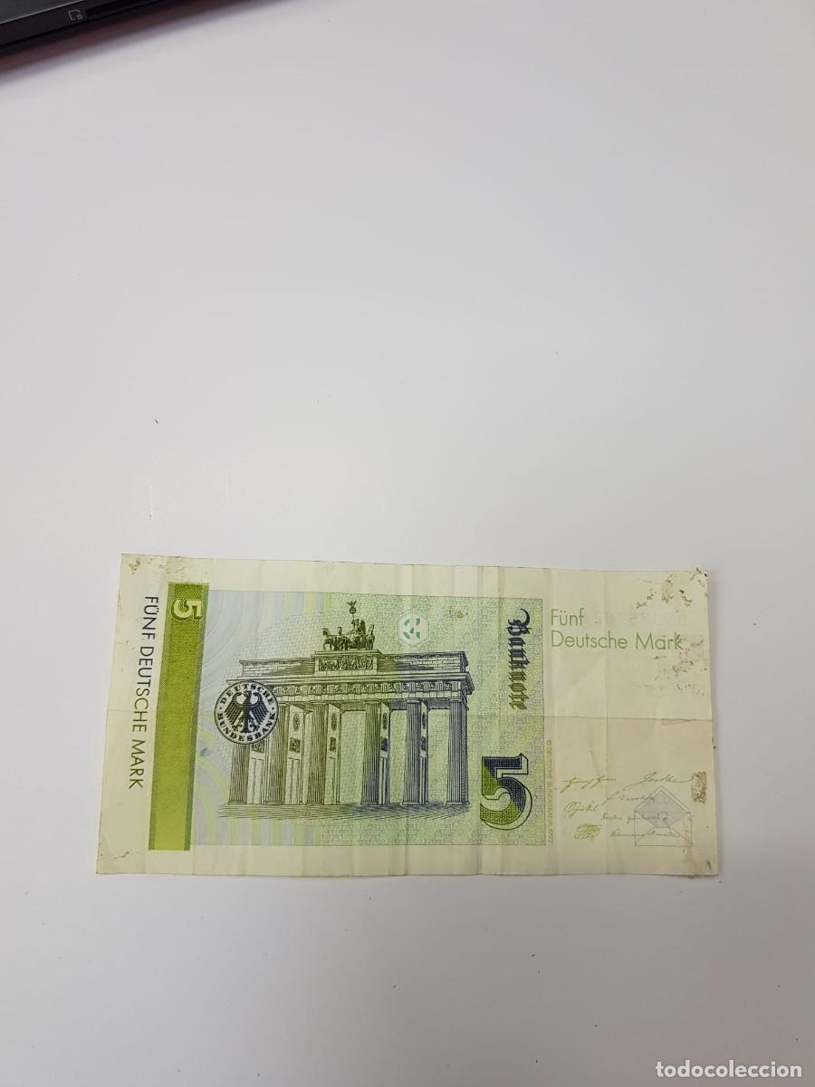Billetes extranjeros: ALEMANIA-5 MARCOS-1991 - Foto 2
