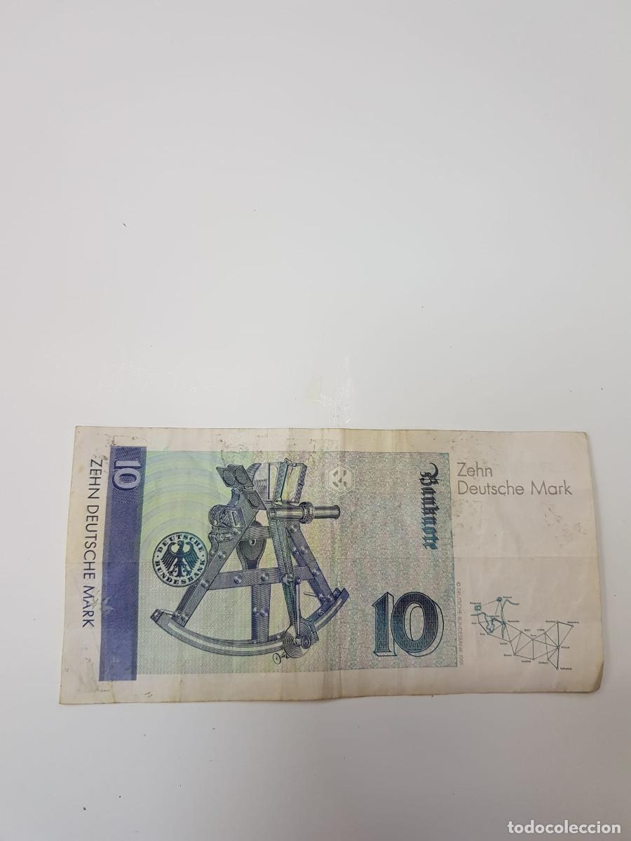 Billetes extranjeros: ALEMANIA-10 MARCOS-1989 - Foto 2