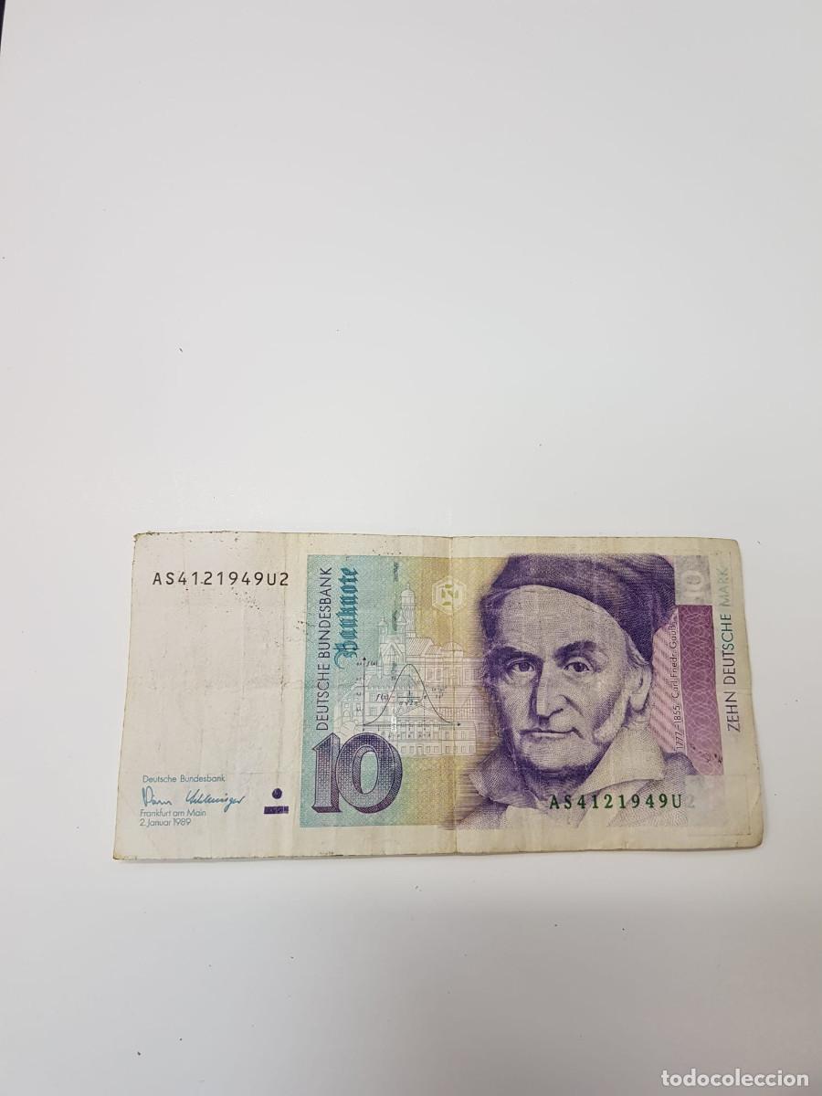 Billetes extranjeros: ALEMANIA-10 MARCOS-1989