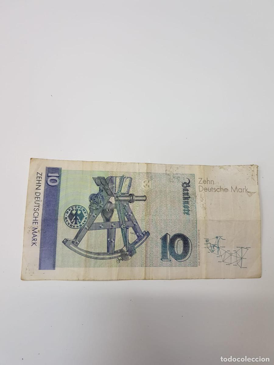 Billetes extranjeros: ALEMANIA-10 MARCOS-1989 - Foto 2