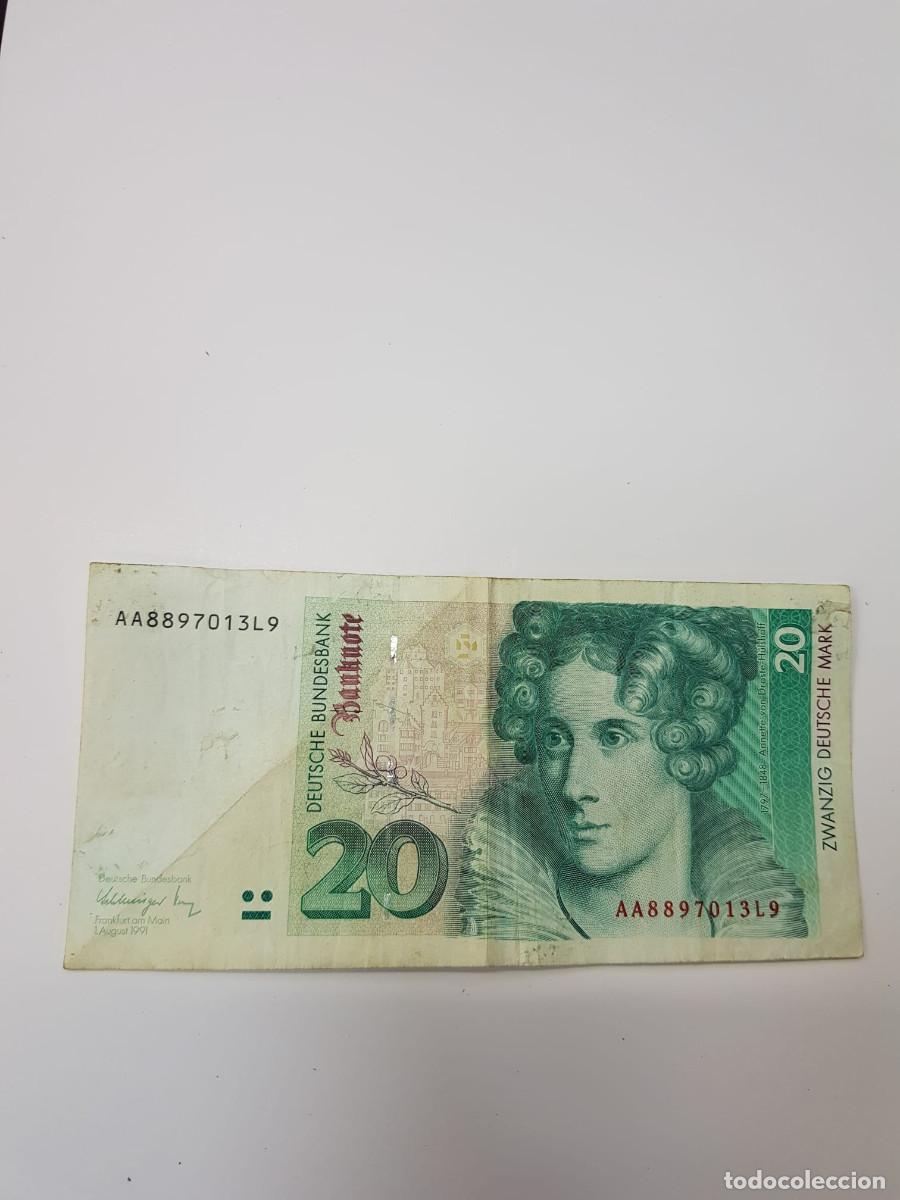 Billetes extranjeros: ALEMANIA-20 MARCOS-1991