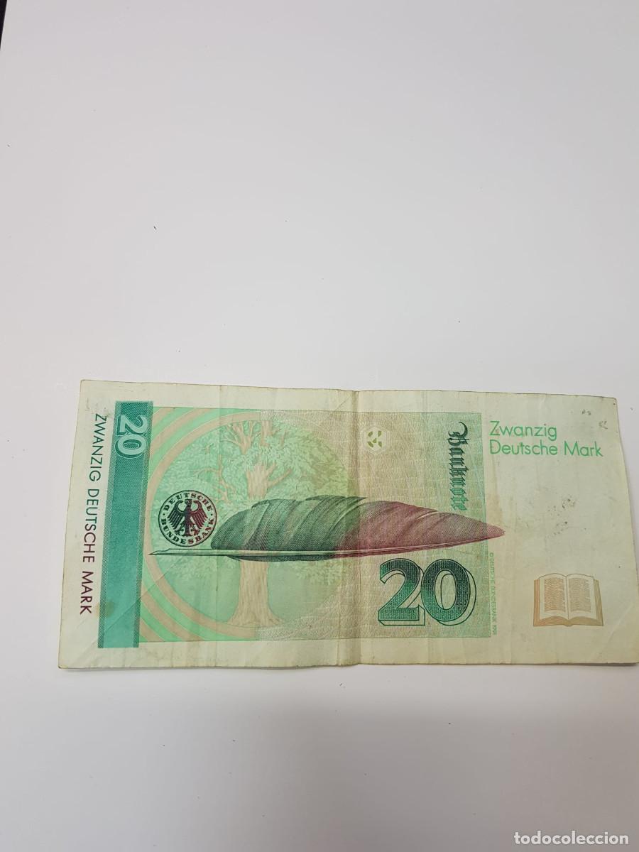 Billetes extranjeros: ALEMANIA-20 MARCOS-1991 - Foto 2