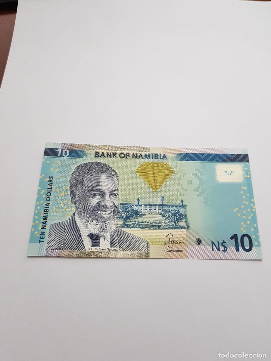 Billetes extranjeros: NAMIBIA- 10 DOLARES- 2001