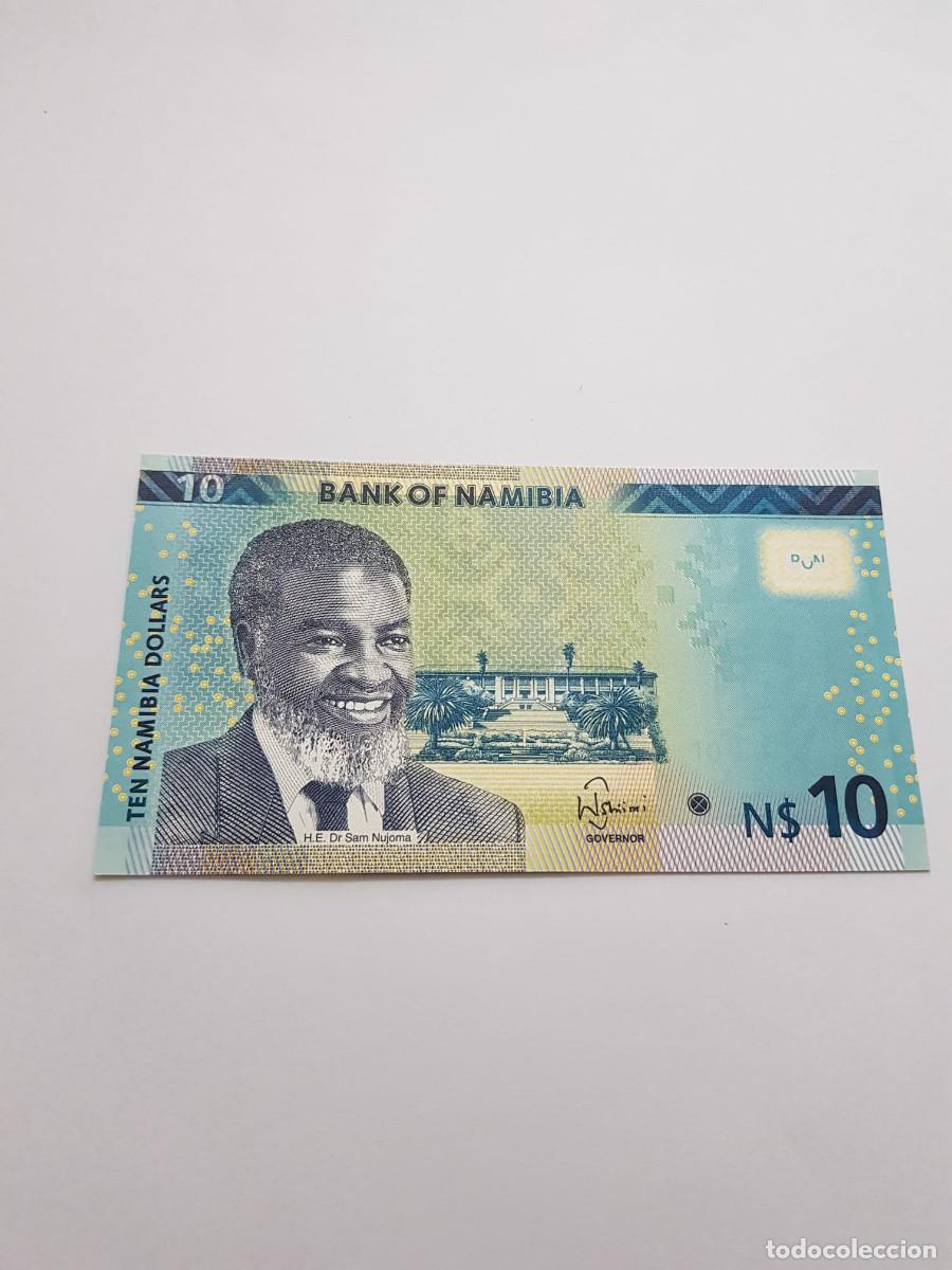 Billetes extranjeros: NAMIBIA- 10 DOLARES- 2015
