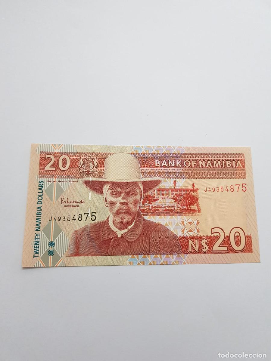 Billetes extranjeros: NAMIBIA- 20 DOLARES- 2002
