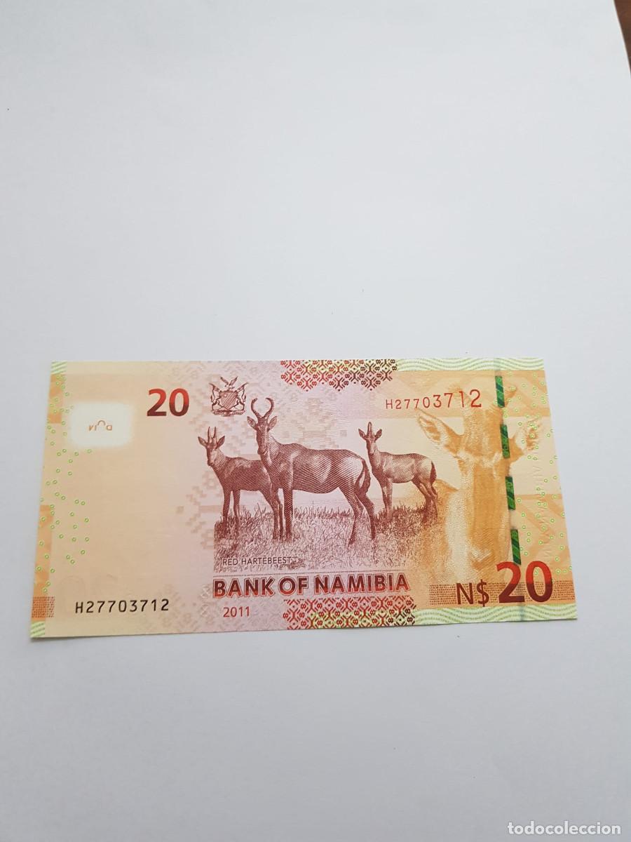 Billetes extranjeros: NAMIBIA- 20 DOLARES- 2011 - Foto 2