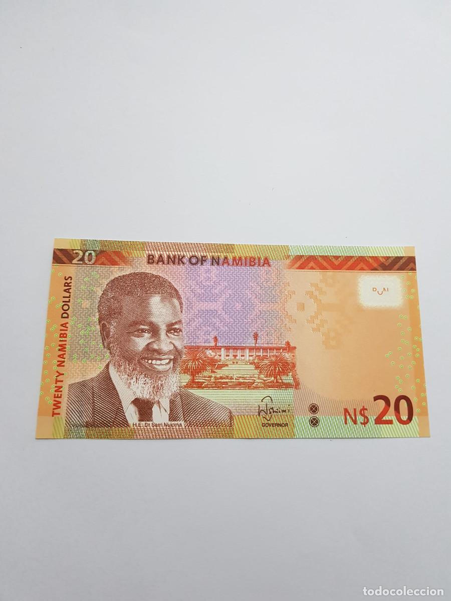 Billetes extranjeros: NAMIBIA- 20 DOLARES- 2018