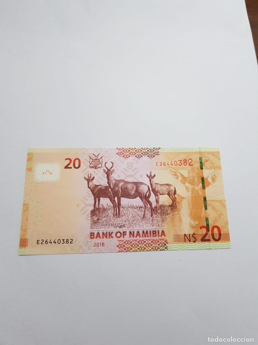 Billetes extranjeros: NAMIBIA- 20 DOLARES- 2018 - Foto 2