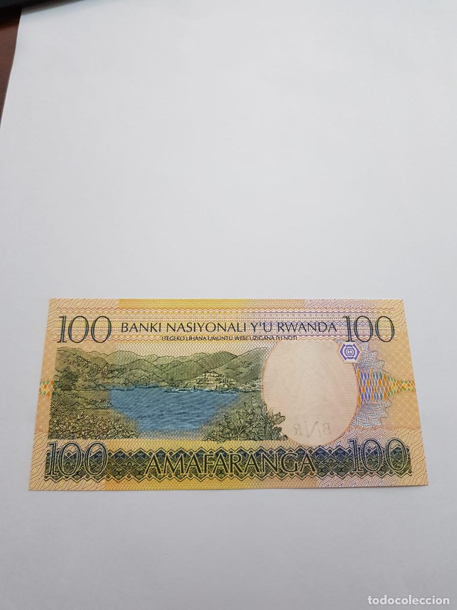 Billetes extranjeros: RUANDA- 100 FRANCOS-2003 - Foto 2