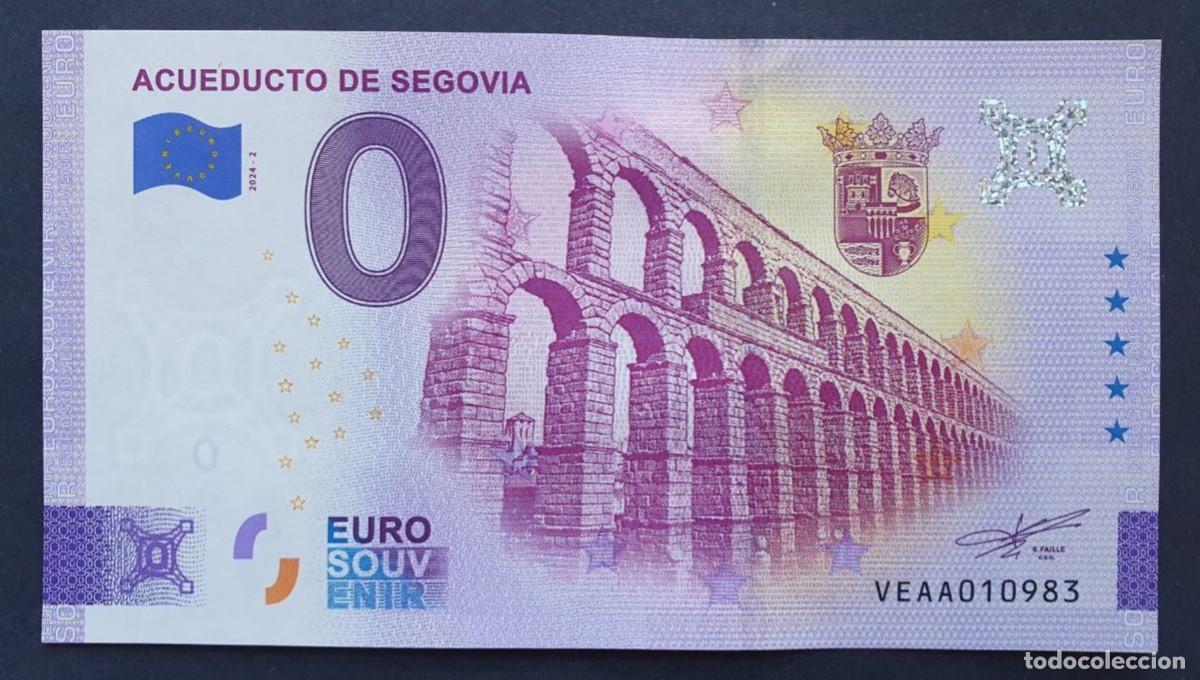 Billetes extranjeros: BILLETE 0 Euro Souvenir Espa&ntilde;a: VEAA 2024-2 ACUEDUCTO DE SEGOVIA