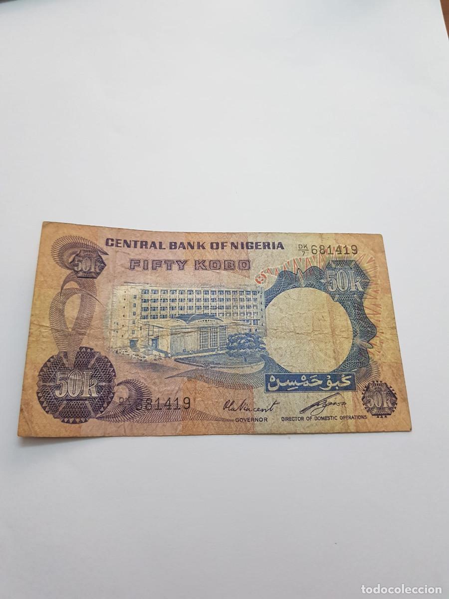 Billetes extranjeros: NIGERIA- 5 KOBO- 1973