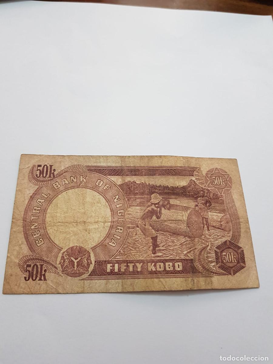 Billetes extranjeros: NIGERIA- 5 KOBO- 1973 - Foto 2