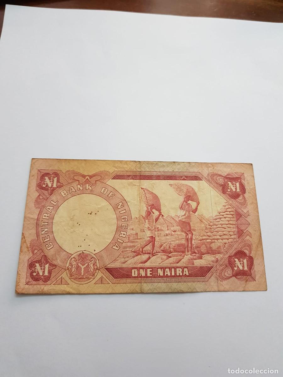 Billetes extranjeros: NIGERIA- 1 NAIRA- 1973 - Foto 2