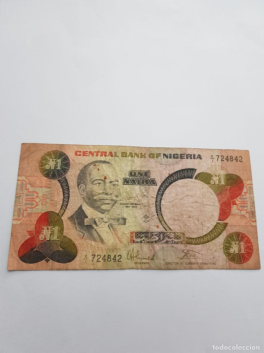 Billetes extranjeros: NIGERIA- 1 NAIRA- 1984