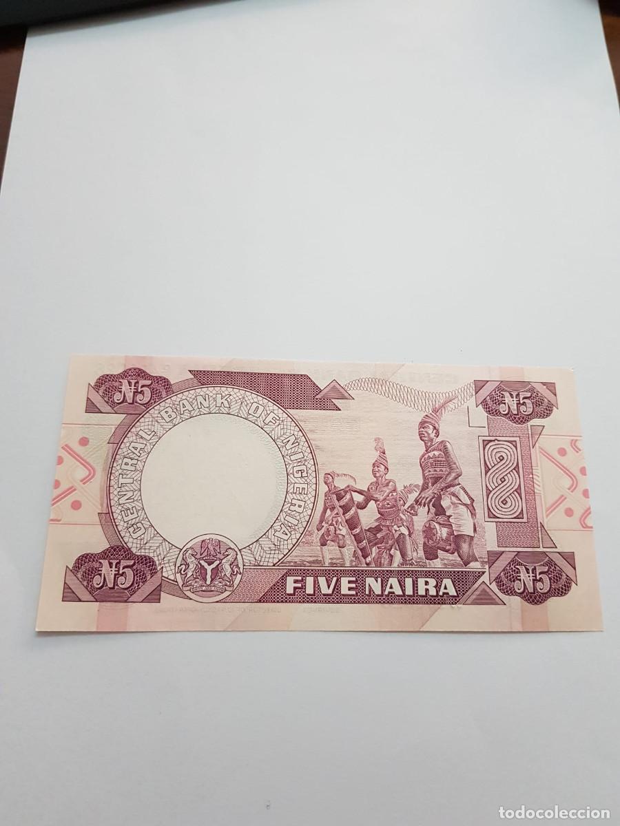 Billetes extranjeros: NIGERIA- 5 NAIRA- 2002 - Foto 2
