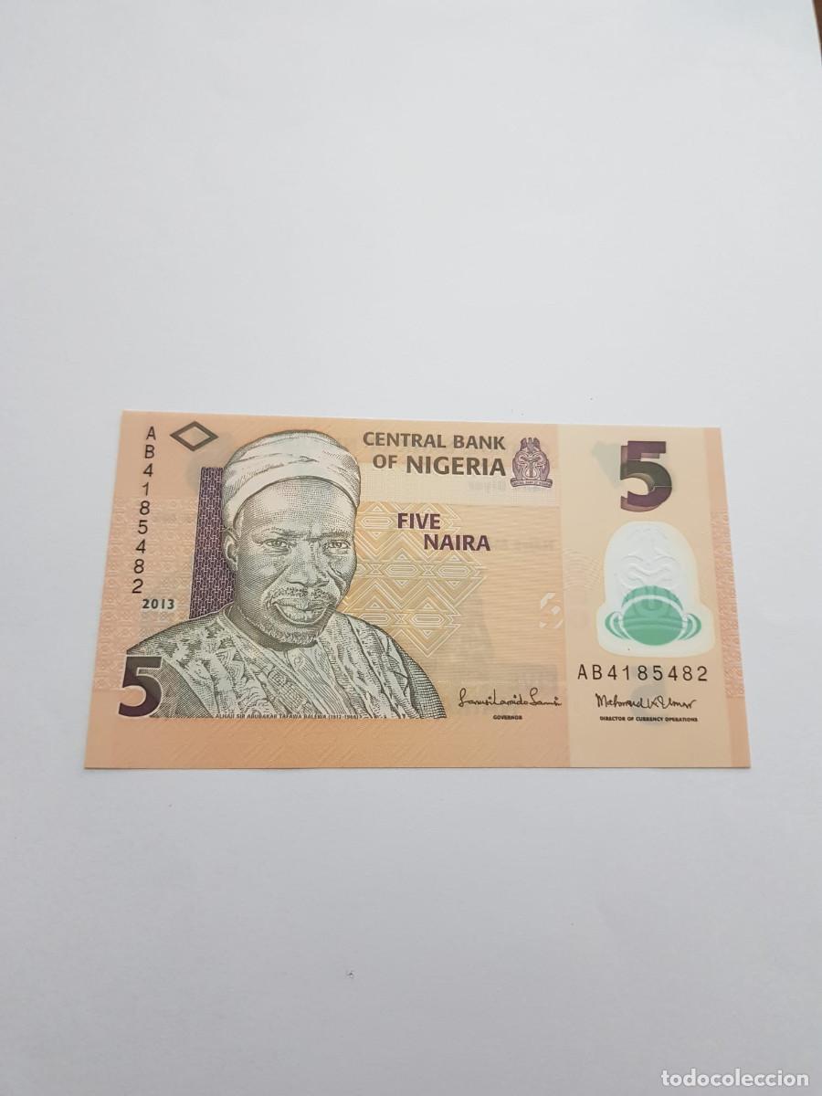 Billetes extranjeros: NIGERIA- 5 NAIRA- 2002