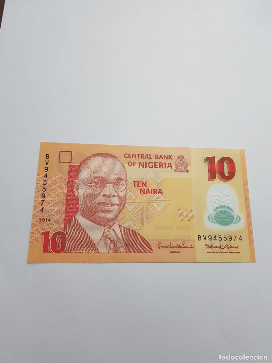 Billetes extranjeros: NIGERIA- 10 NAIRA- 2014 - Foto 2
