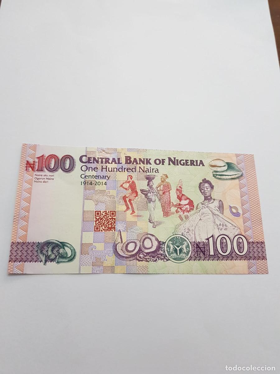 Billetes extranjeros: NIGERIA- 100 NAIRA- 2014 - Foto 2