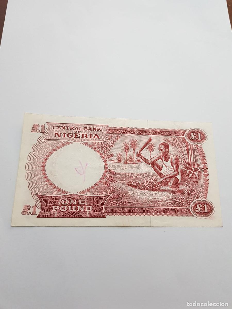 Billetes extranjeros: NIGERIA- 1 LIBRA-1967 - Foto 2