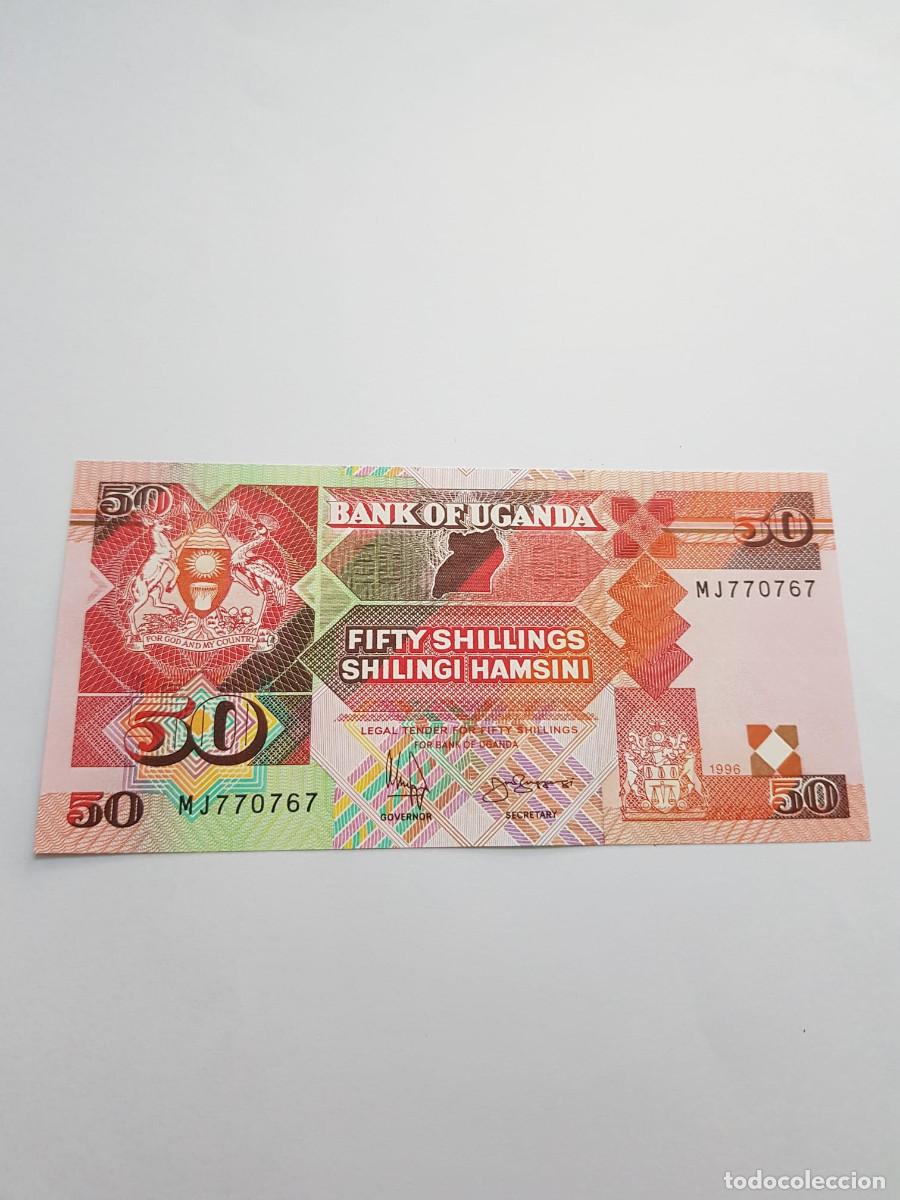 Billetes extranjeros: UGANDA- 50 SHILLINGS-1996