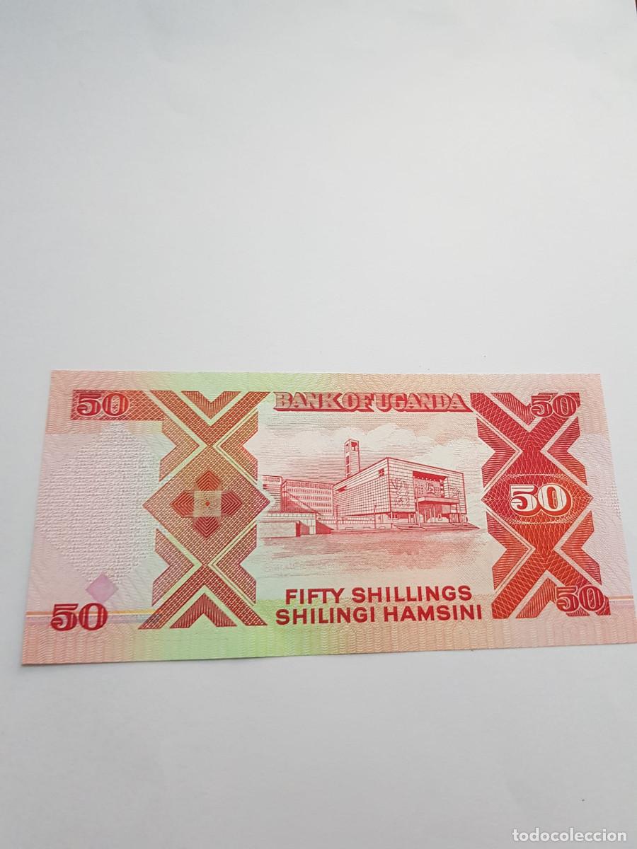 Billetes extranjeros: UGANDA- 50 SHILLINGS-1996 - Foto 2