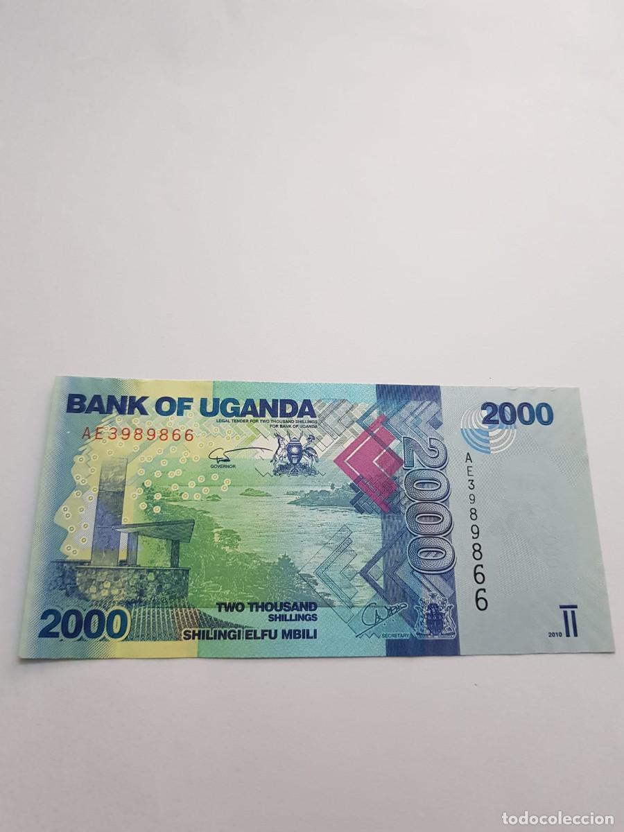 Billetes extranjeros: UGANDA- 2000 SHILLINGS-2010