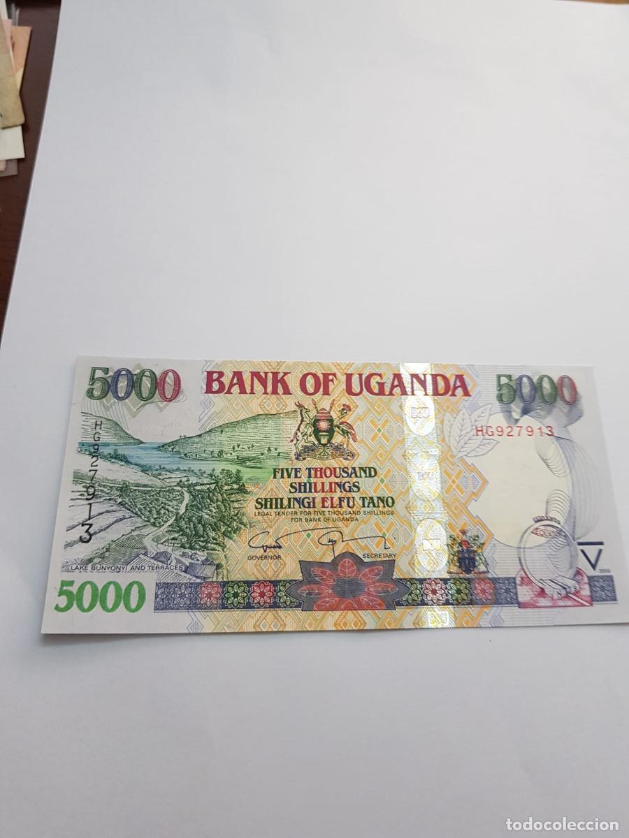 Billetes extranjeros: UGANDA- 5000 SHILLINGS-2008