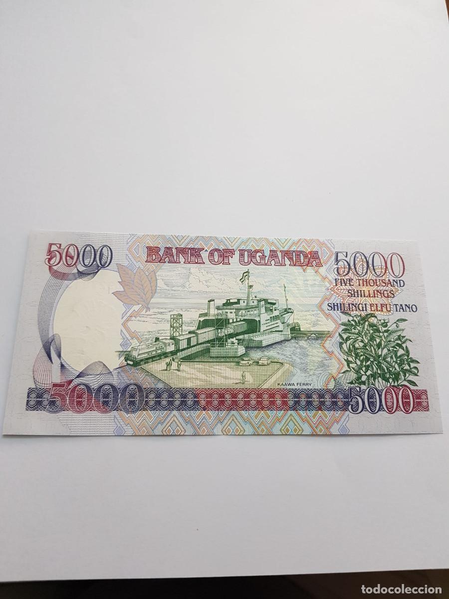 Billetes extranjeros: UGANDA- 5000 SHILLINGS-2008 - Foto 2