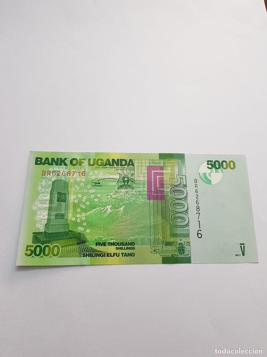 Billetes extranjeros: UGANDA- 5000 SHILLINGS-2017