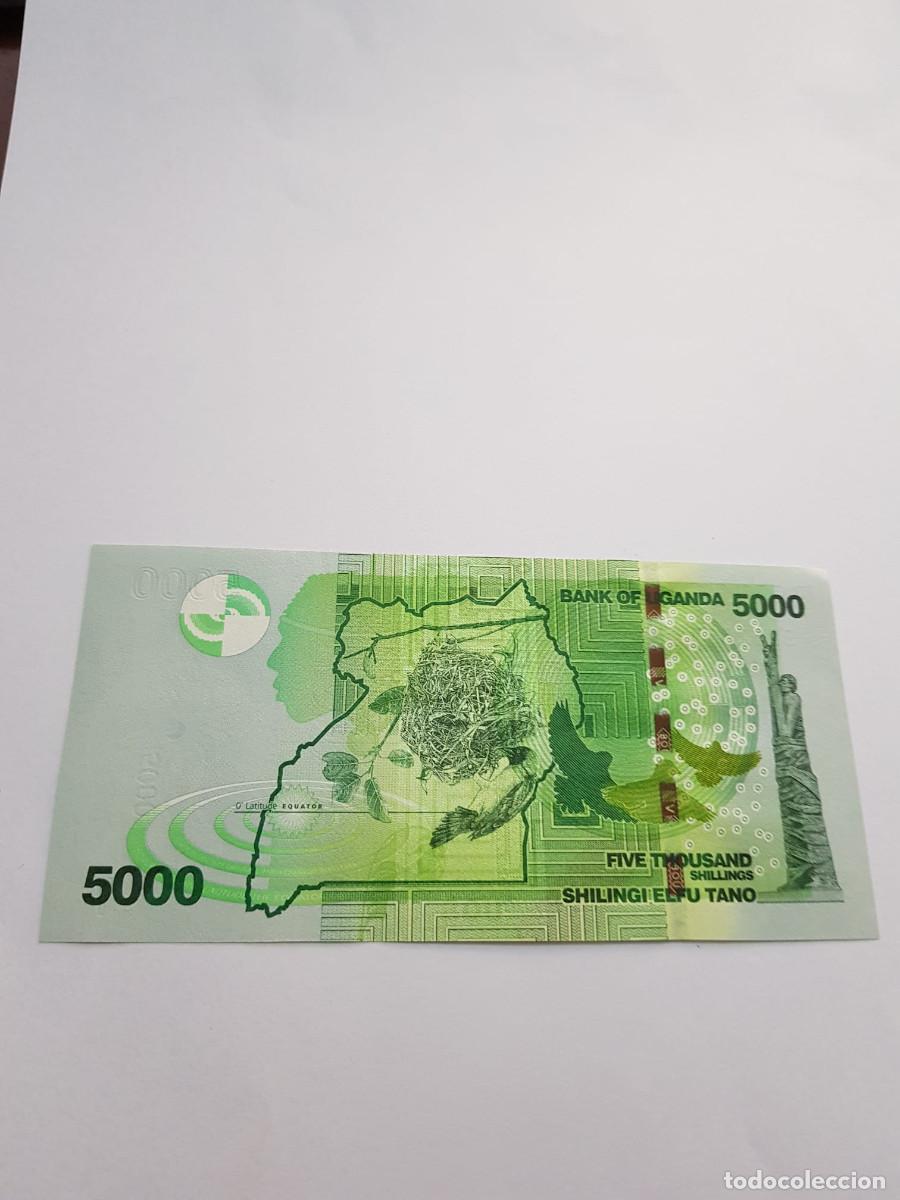 Billetes extranjeros: UGANDA- 5000 SHILLINGS-2017 - Foto 2