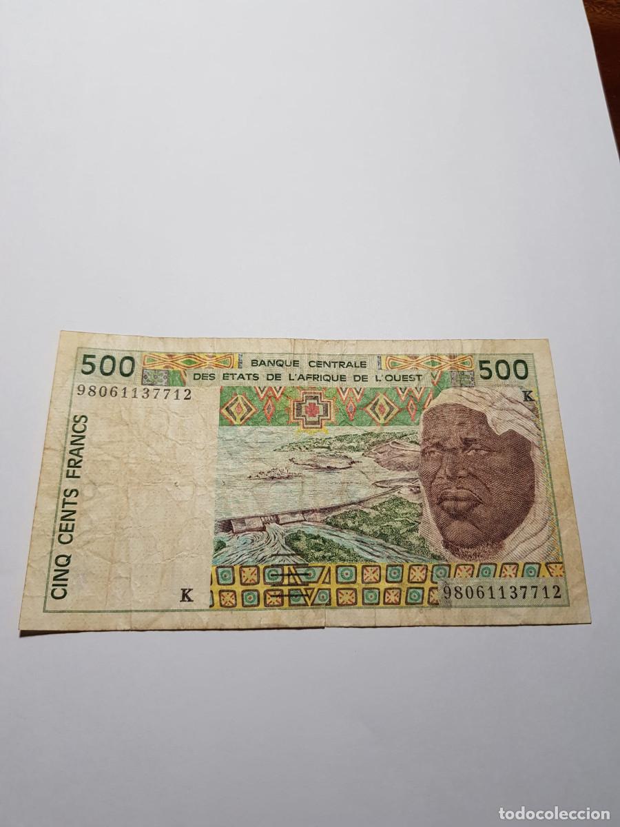 Billetes extranjeros: SENEGAL ESTADOS AFRICA DEL OESTE- 500 FRANCOS-1990