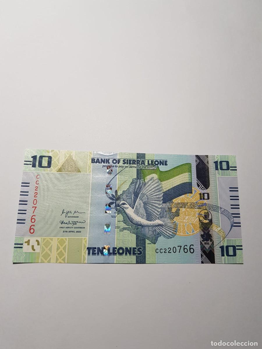 Billetes extranjeros: SIERRA LEONA- 10 LEONES-2022