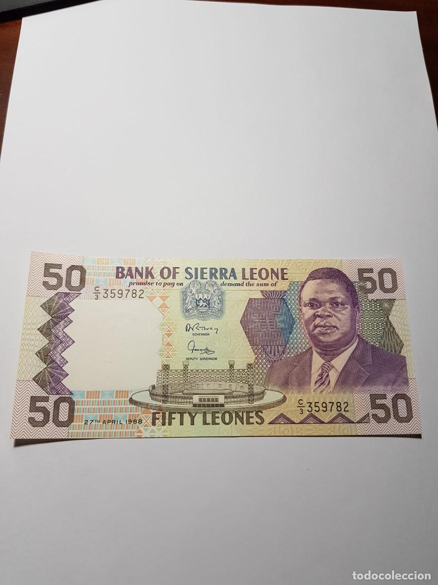 Billetes extranjeros: SIERRA LEONA- 50 LEONES-1998